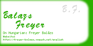 balazs freyer business card